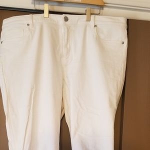 Loft modern skinny ankle white denim